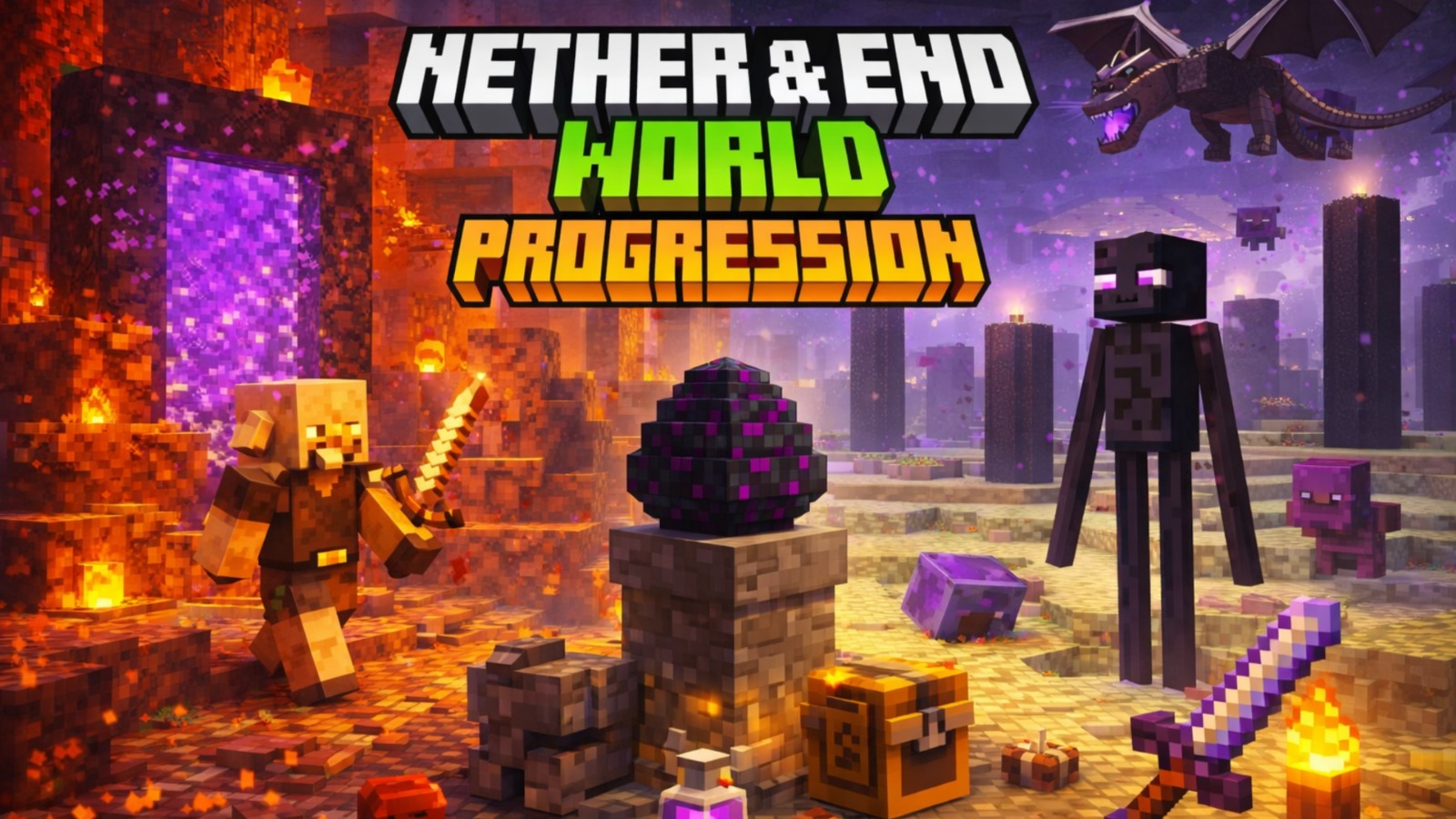 nether and end world challanges in minecraft apk